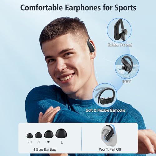 Wireless Earbuds: Bluetooth 5.3, 88H Playtime, IPX7 Waterproof