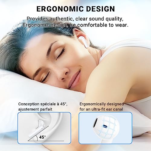 Bluetooth 5.3 Wireless Earbuds with Noise Cancelling