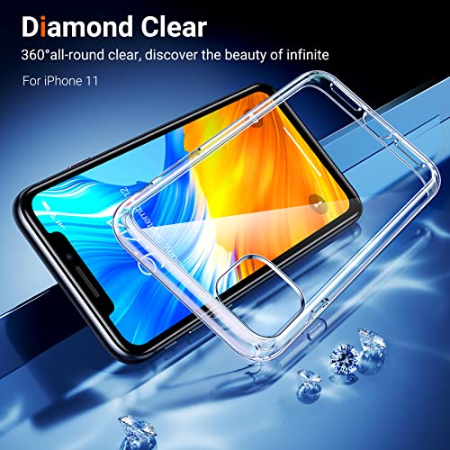 TORRAS Clear Military Diamond iPhone 11 Case