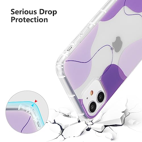 Transparent Color Mix Aesthetic iPhone 11 Case - Purple