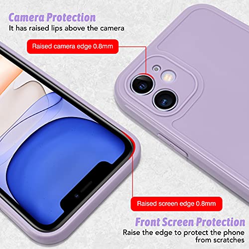 Cute Love-Heart Pattern iPhone 11 Silicone Case - Purple