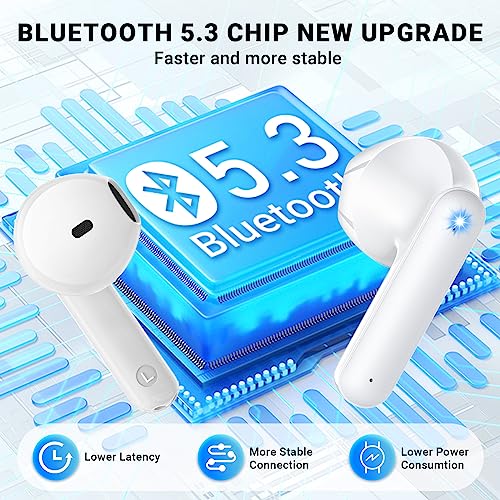 Bluetooth 5.3 Wireless Earbuds with Noise Cancelling