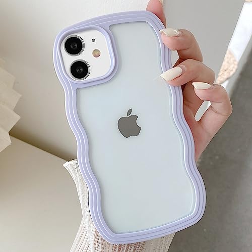 Pretty Purple Wave Frame iPhone 11 Case