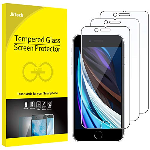 JETech iPhone SE 3/2 Screen Protector, 3-Pack