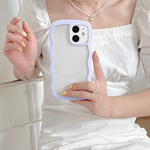 Pretty Purple Wave Frame iPhone 11 Case