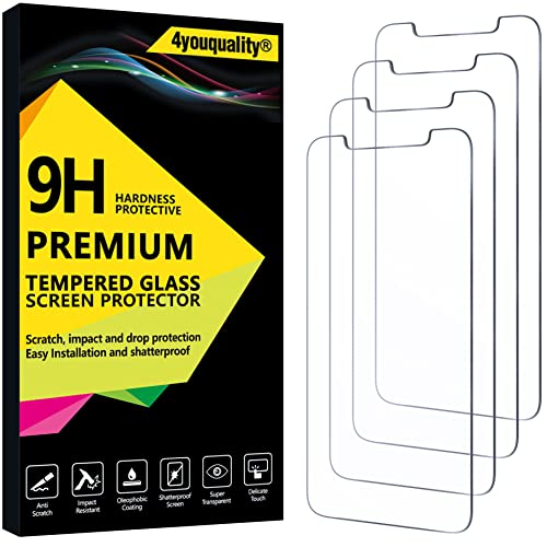 4-Pack Tempered Glass Screen Protector for iPhone 11/XR