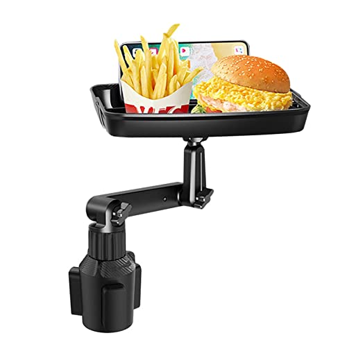 360º Adjustable Car Drink Holders Tray, Non-Slip, Portable