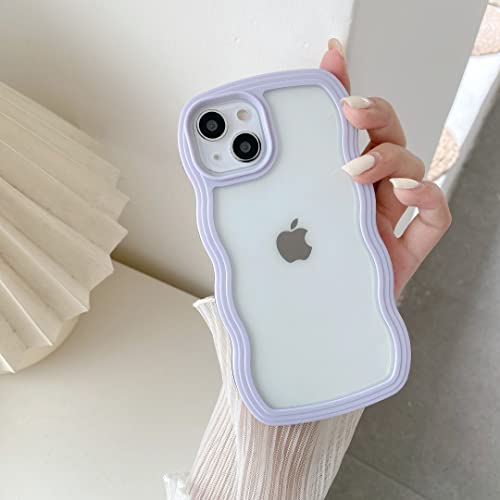 Cute Curly Wave Frame iPhone 11 Case - Purple