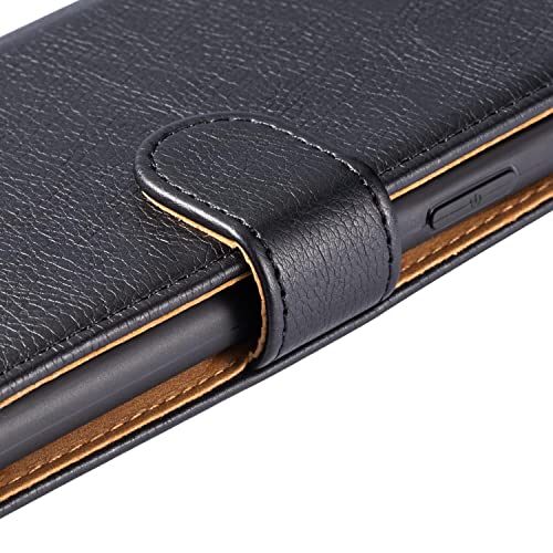 Samsung Galaxy A12 Case: Premium Leather Folio with Kickstand