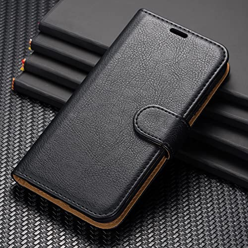 Samsung Galaxy A12 Case: Premium Leather Folio with Kickstand