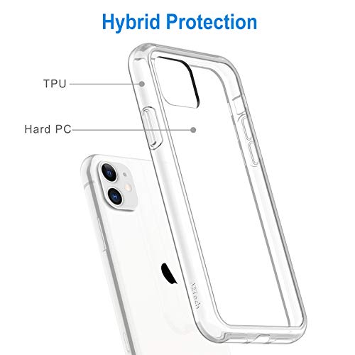 iPhone 11 Case: Shockproof Bumper, Clear Back