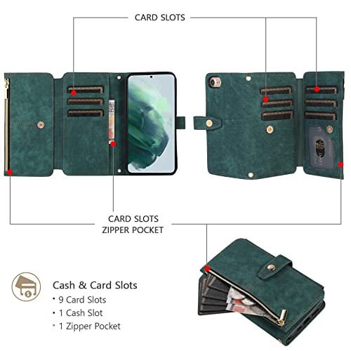 iPhone 7/8 Plus Wallet Case, Vintage Green