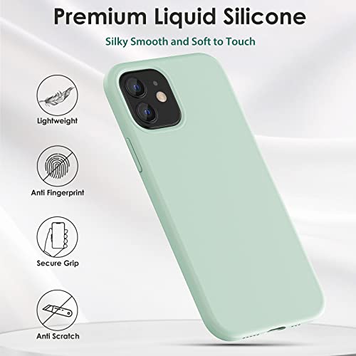 iPhone 12/Pro 6.1" Soft Gel Silicone Case - Mint Green