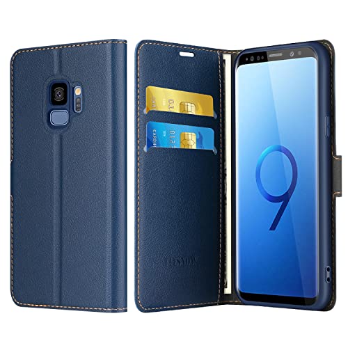 Samsung Galaxy S9 Leather Flip Wallet Phone Case