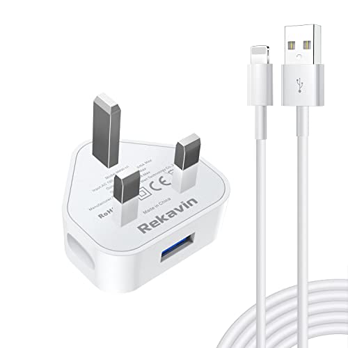 Apple iPhone Charger Plug and Cable - Lightning Lead