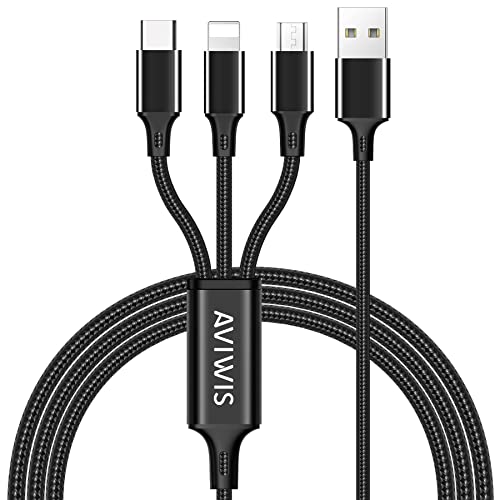 AVIWIS 3-in-1 Multi Charger Cable - 1.2M Black