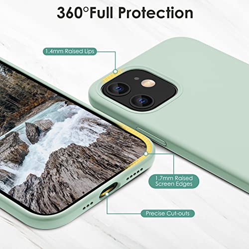 iPhone 12/Pro 6.1" Soft Gel Silicone Case - Mint Green