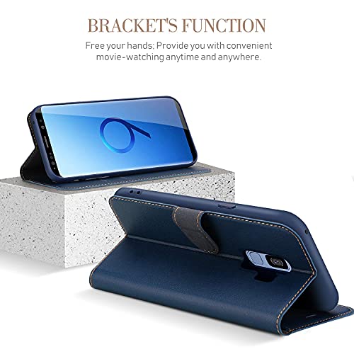 Samsung Galaxy S9 Leather Flip Wallet Phone Case