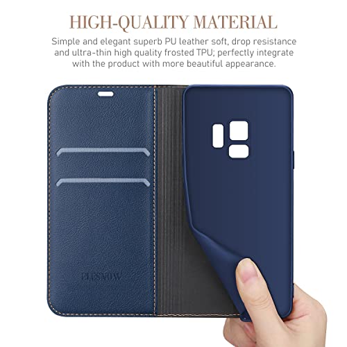 Samsung Galaxy S9 Leather Flip Wallet Phone Case