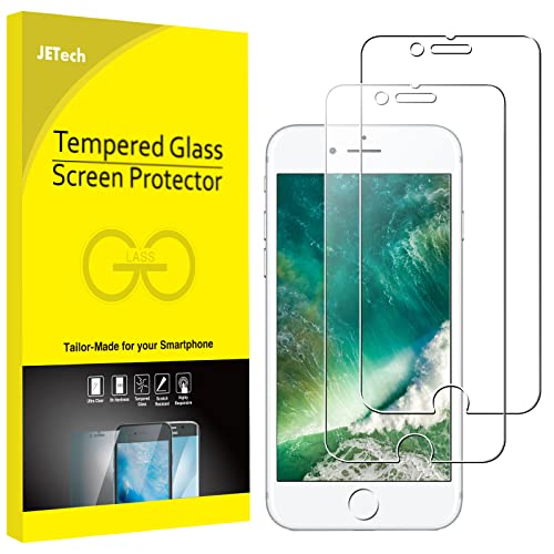 iPhone 8 and 7 Screen Protector, Tempered Glass, 2-Pack