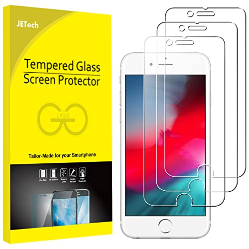 JETech Tempered Glass Screen Protector - iPhone SE/8/7/6s/6 (3-Pack)