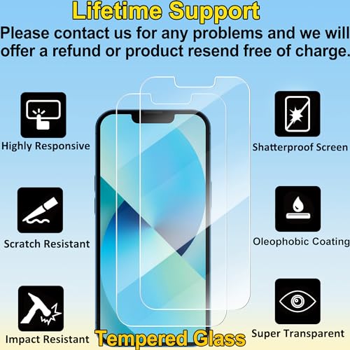 4-in-1 Screen Protector for iPhone 13 with Camera Lens