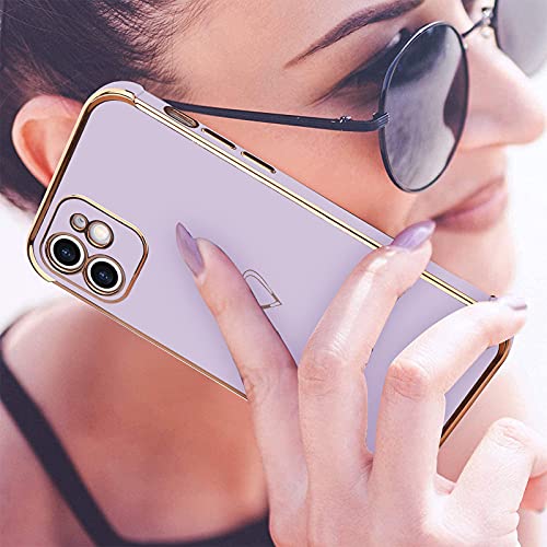Cute Silicone Heart Pattern iPhone 11 Case - Purple
