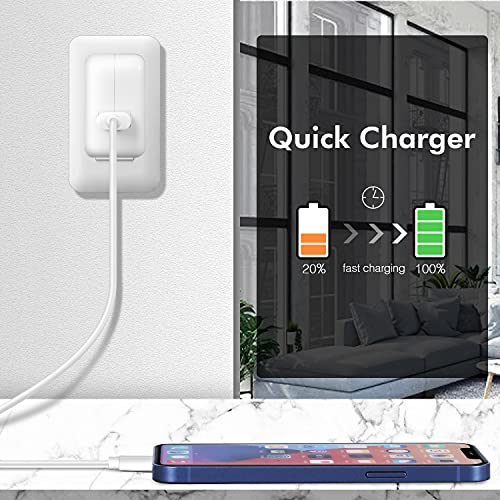 2 Pack Apple MFi Certified iPhone Charger Cable