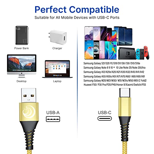 2M 3Pack Fast Type C Charger Cable