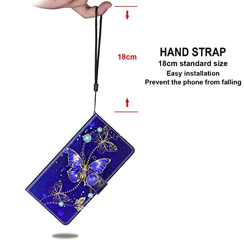 Samsung A14 Leather Wallet Flip Phone Case - Butterfly