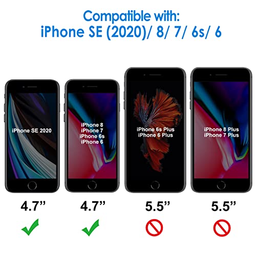 JETech Tempered Glass Screen Protector - iPhone SE/8/7/6s/6 (3-Pack)