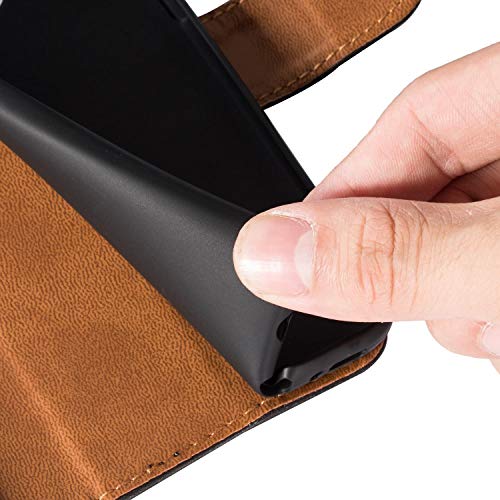 Samsung Galaxy A12 Case: Premium Leather Folio with Kickstand