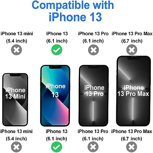 4-in-1 Screen Protector for iPhone 13 with Camera Lens