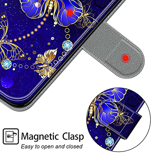 Samsung A14 Leather Wallet Flip Phone Case - Butterfly