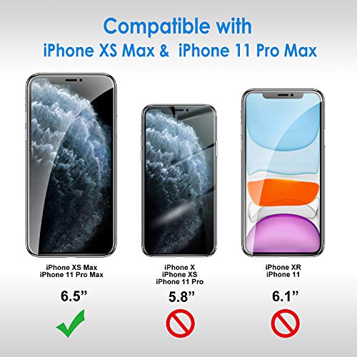 iPhone 11 Pro Max/Xs Max Tempered Glass Screen Protector (2-Pack)