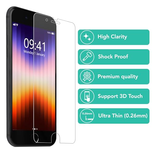 iSOUL Screen Protector for iPhone SE 3/2 and 6/6S