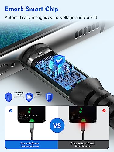 Fast USB-C Charger Cable - Compatible with Google, Huawei, Samsung