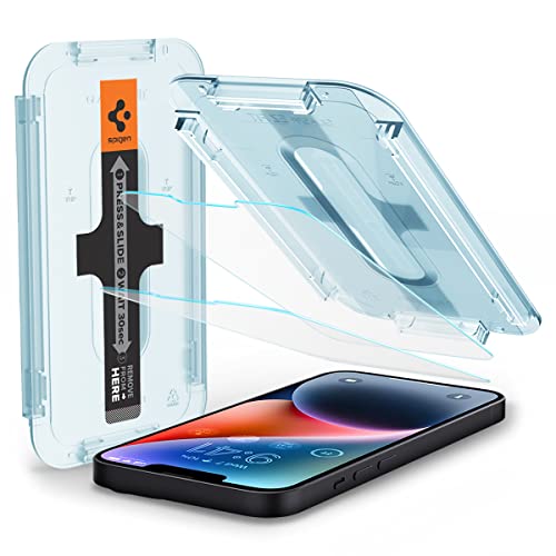 Spigen EZ Fit Tempered Glass iPhone Screen Protector - 2 Pack