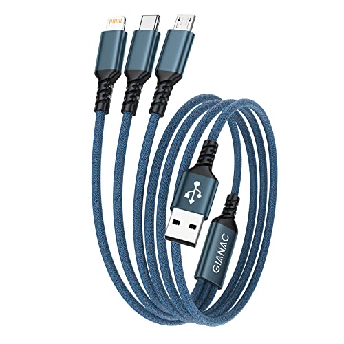 GIANAC Multi Charger Cable for iPhone & Android