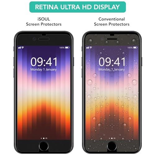 iSOUL Screen Protector for iPhone SE 3/2 and 6/6S