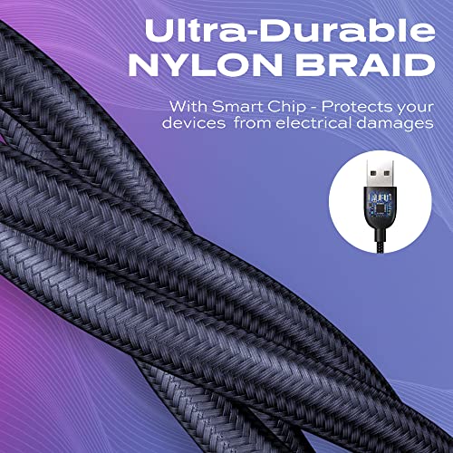 360 Magnetic USB C Charging Cable, 3-in-1, 3ft/1m