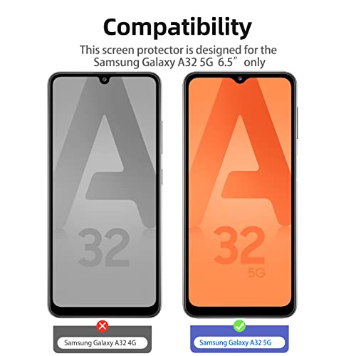 Samsung Galaxy A32 5G Tempered Glass Screen Protector (3 Pack)