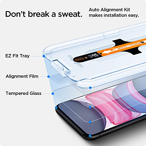 Spigen EZ Fit iPhone 11/XR Screen Protector - 2 Pack