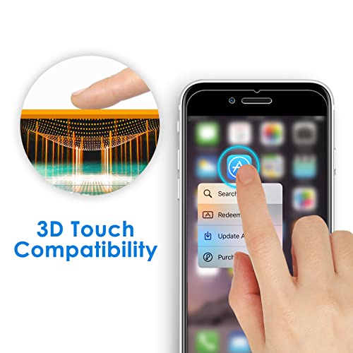 iPhone 8 and 7 Screen Protector, Tempered Glass, 2-Pack