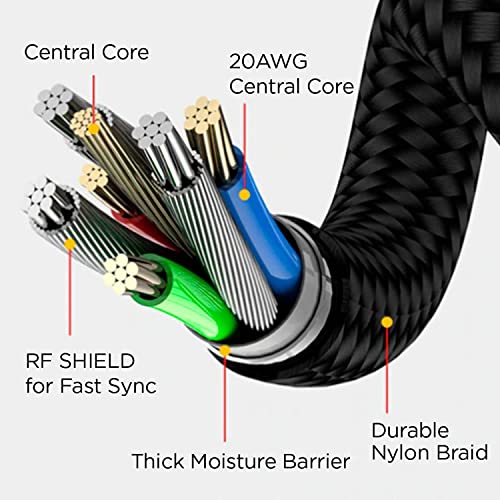 360 Magnetic USB C Charging Cable, 3-in-1, 3ft/1m