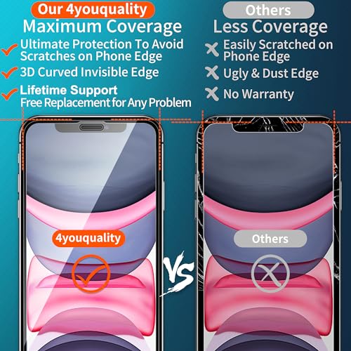 iPhone XR & 11 [3-Pack] Screen Protector [Impact-Resistant]