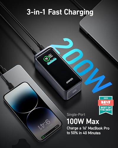 Anker Prime Power Bank: 20,000mAh Portable Charger