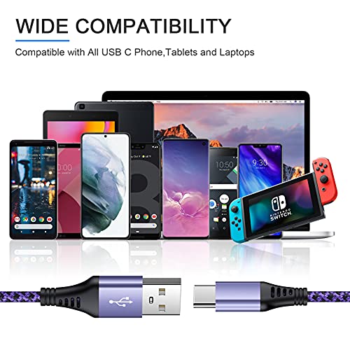 Fast Charging USB C Cable for Samsung, Huawei, Google