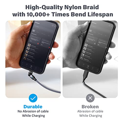 540° Rotating Magnetic Charging Cable - 4-Pack