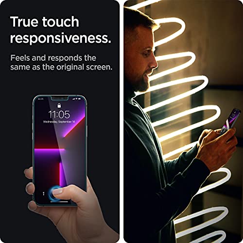 Spigen EZ Fit Tempered Glass iPhone Screen Protector - 2 Pack